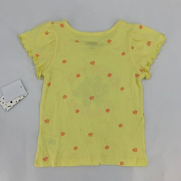 Harper Canyon Girls Save The Flowers Floral Ruffle Sleeve Cute TShirt Size 4 NWT - Picture 2 of 10